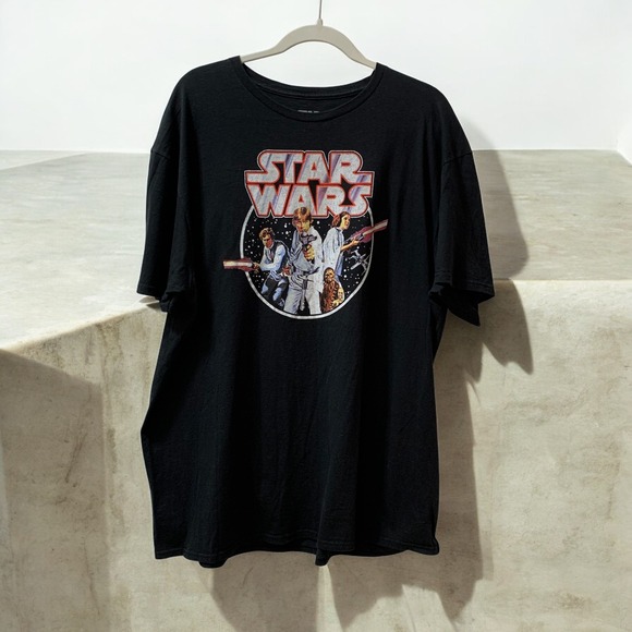 Star Wars Other - Star Wars Graphic T-Shirt Crew Neck Short Sleeve‎ Black 2XL
